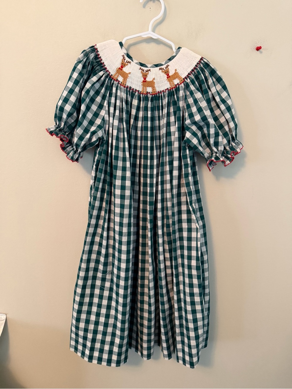 Southern Smocked Company Smocked Reindeer Dress